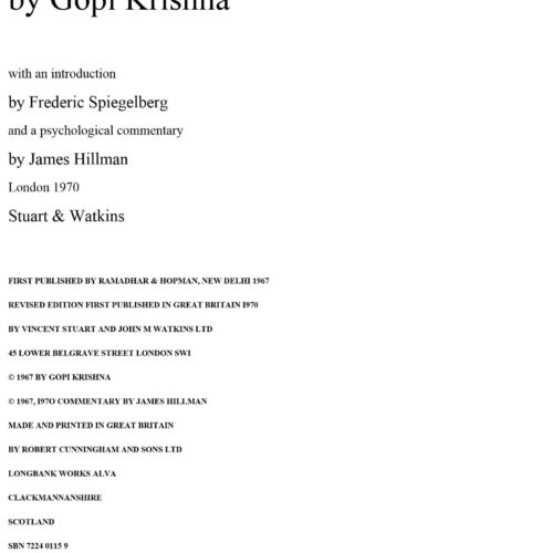 Kundalini,G.Krishna,the evolutionary energy in man - Imagen 1