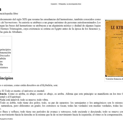Kybalion,Wikipedia - Imagen 1