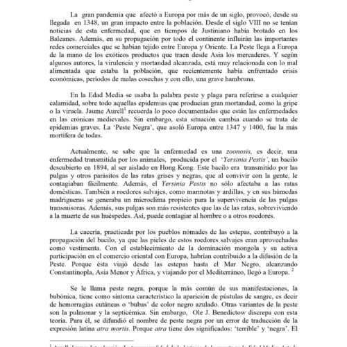 La Peste Negra,Ana Luisa Haindl U. - Imagen 1