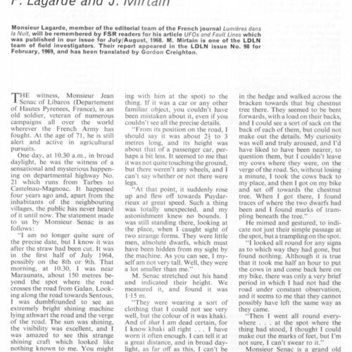 Lagarde,Pyrinean 1964 Humanoid,FSR69V15N6 - Imagen 1