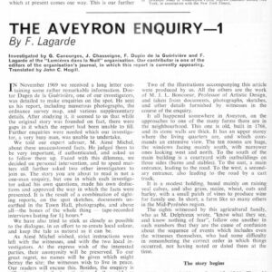 Lagarde,UFOs 1966,Aveyron-1,FSR70V16N5