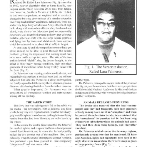 Lara Palmeros,UFO Crash and Corpses1989,Mexico,FSR2000V45N4 - Imagen 1