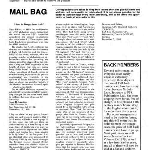 Laurino,Aliens in danger from AIDS,FSR89V34N1 - Imagen 1