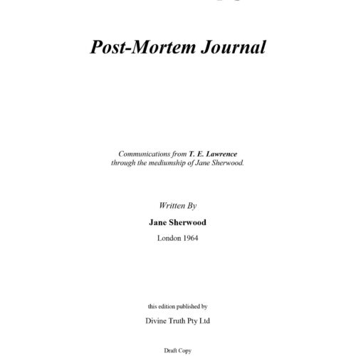 Lawrence of Arabia,Post mortem journal,by Jane Sherwood - Imagen 1
