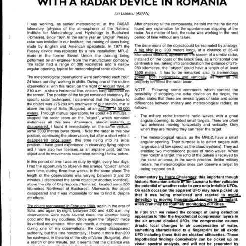 Lazeanu,UFOs 1986,Romania,FSR2008V53N1 - Imagen 1