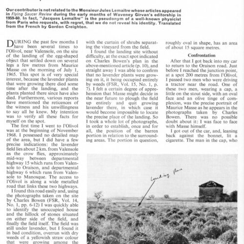 Lemaitre,Valensole 1965,FSR69V15N4 - Imagen 1