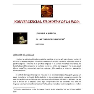 Lenguaje y silencio en las tradiciones budistas,Juan Arnau