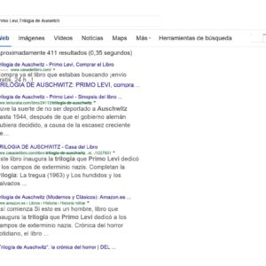 Levi,Primo,Trilogia de Auswitch