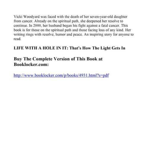 Life with a hole in it,Vicki Woodyard - Imagen 1