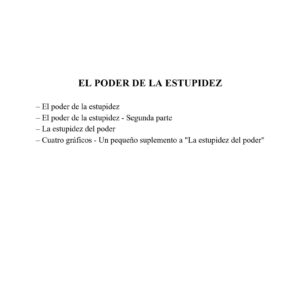 Livraghi,Poder de la Estupidez