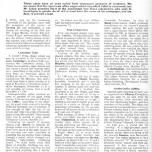 Lloyd,UFOs 1967,Britain,FSR,1967