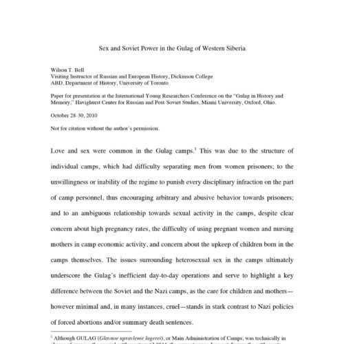 Love and sex in the Siberia Gulag camps - Imagen 1