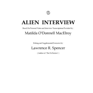 MacElroy,Matilda ODonnell,Alien interview