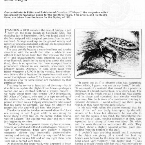 Magor,UFO 1970,Canada,FSR-CH 1971 N 6 - Imagen 1