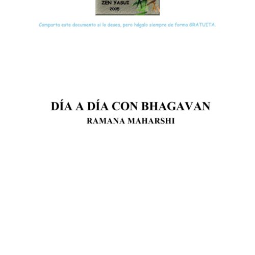 Maharshi,Dia a dia con Bhagavan Ramana Maharshi - Imagen 1