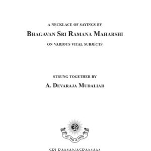 Maharshi,Ramana,Gems from Bhagavan