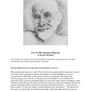 Maharshi,Ramana,by Damien Markakis,