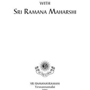 Maharshi,Talks with Sri Ramana