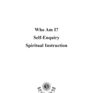 Maharshi,Words of grace,Self-enquiry