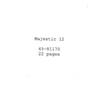 Majestic-12 Secret UFO Documents