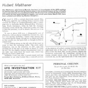 Malthaner,UFO 1970 takes water,Germany,FSR72V18N4
