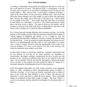 Man and his bodies according Theosophy