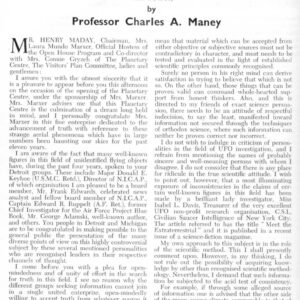 Maney,UFOs Scientific Aspects,FSR58V4N5