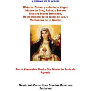 Maria de Agreda,Mistica Ciudad de Dios,Indice