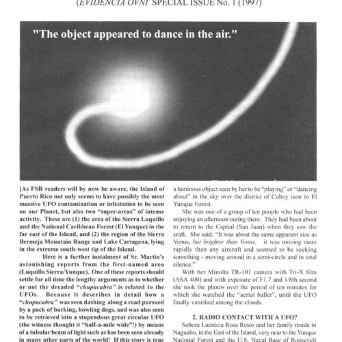 Martin,Chupacabras retrieved by UFO,1996,Puerto Rico,FSR1999V44N1 - Imagen 1