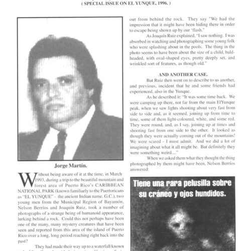 Martin,Humanoid Photo 1993,Puerto Rico,FSR1998V43N2 - Imagen 1