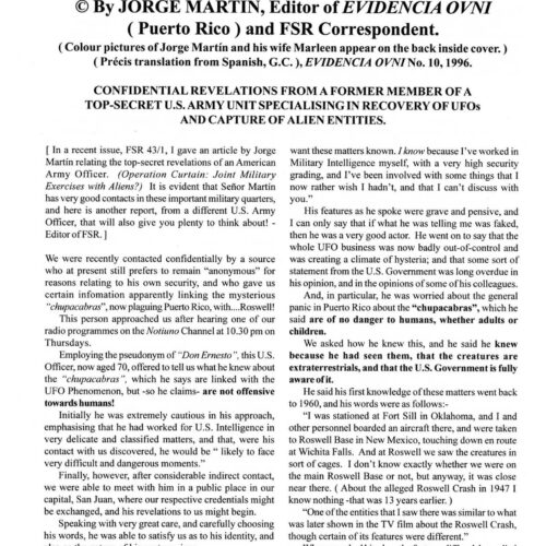 Martin,Humanoid killed 1960,Puerto Rico,FSR1998V43N3 - Imagen 1