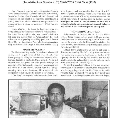 Martin,Paranormal Animals 1995,Puerto Rico,FSR2000V45N1 - Imagen 1