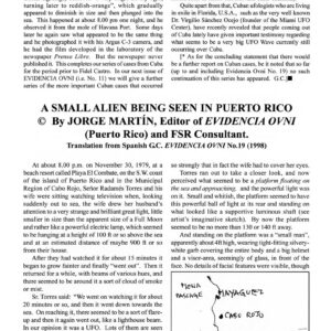 Martin,UFO and Alien Being 1979,Puerto Rico,FSR1999V44N3
