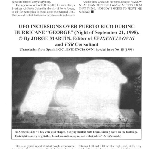 Martin,UFOs 1998,Hurricane in Puerto Rico,FSR1999V44N2 - Imagen 1