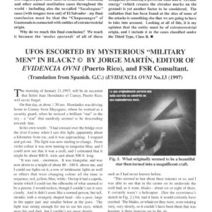 Martin,UFOs and Men in Black 1997,Puerto Rico,FSR2002V47N4