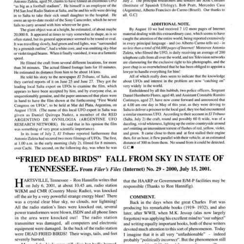 Martin,UFOs in Puerto Rico have not hostile intentions,FSR2001V46N4 - Imagen 1