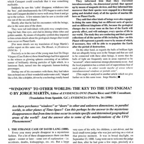 Martin,UFOs,Humanoids,caged cow,1967,England,FSR2003V48N1 - Imagen 1