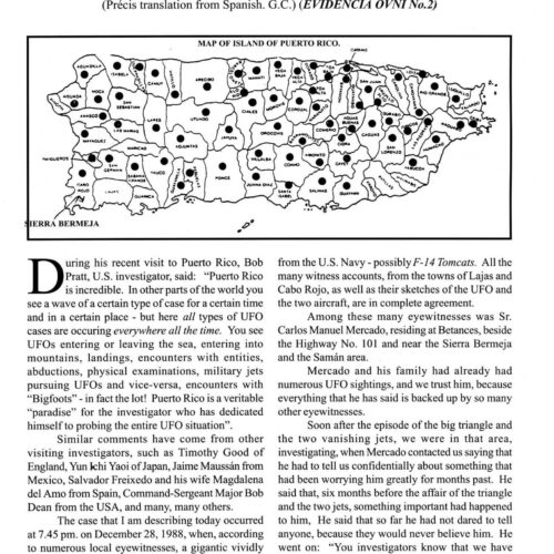 Martin,Underground UFO Base 1988,Puerto Rico,FSR1997V42N4 - Imagen 1