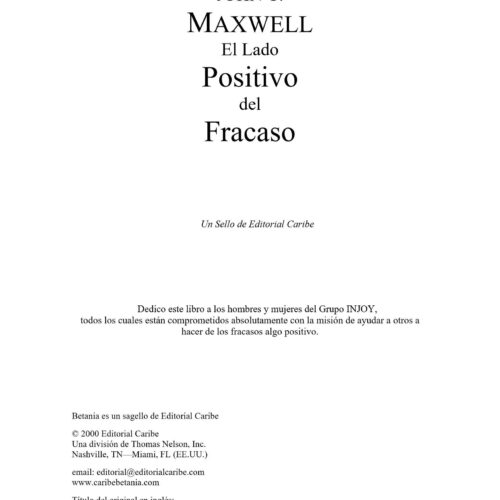 Maxwell,Lado Positivo del Fracaso - Imagen 1