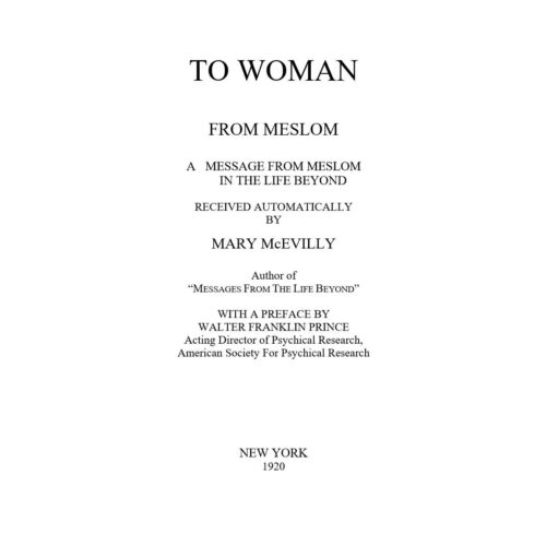 McEvilly,Mary,A message from Mesolam in the life beyond 1920 - Imagen 1