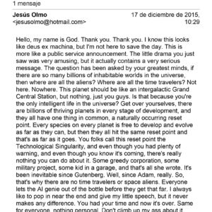 McKenna,Jed,My name is God,Jesus Olmo