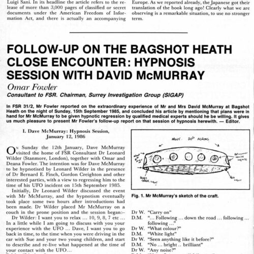 McMurray,David,Contact 1985,England,Fowler-2,FSR86V31N6 - Imagen 1