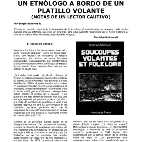 Meheust,Bertrand,UFO Etnologo,S.Sanchez - Imagen 1