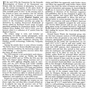 Meier incident,Korff,Colin Bord,FSR82V27N6