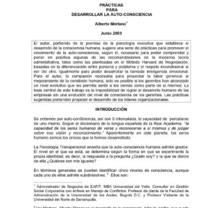 Merlano,Desarrollar la auto-conciencia