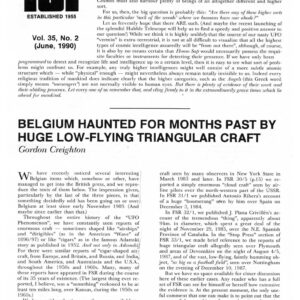 Mesnard-Creighton,UFOs 1989,Belgium,FSR1990V35N2