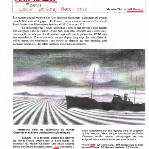 Mesnard-Thil,Roues lumineuses sous la mer,LDLN,N406,Mars2012 - Imagen 1