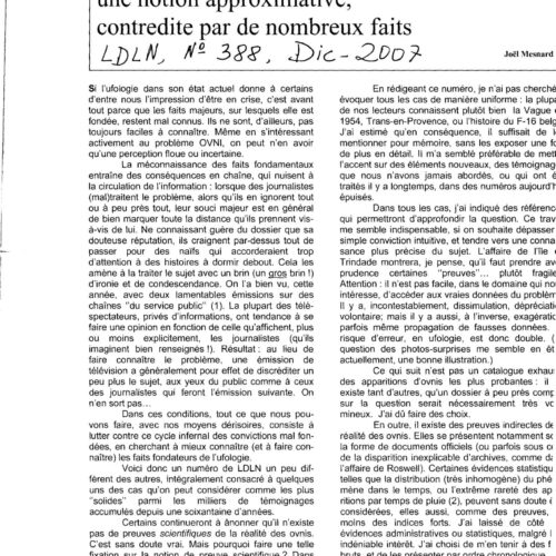 Mesnard,La pretendue absence de preuves ovni - Imagen 1