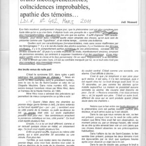 Mesnard,OVNIs,Coincidences Improbables,LDLN