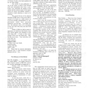 Michel,Beauregard,Obituary on Aime Michel,FSR1993V38N4